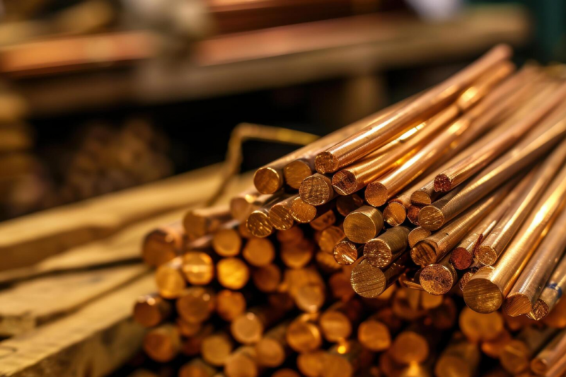 Materiais resistentes com tarugos de bronze